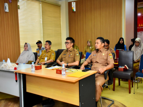 Ikuti Zoom Meeting Bersama Kemendagri, Pemkab Kampar Selalu Berupaya Menekan Angka Inflasi