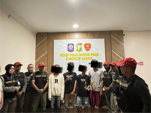Pesta Miras di Water Front City, 4 Remaja Digelandang TRC Satpol-PP Kampar