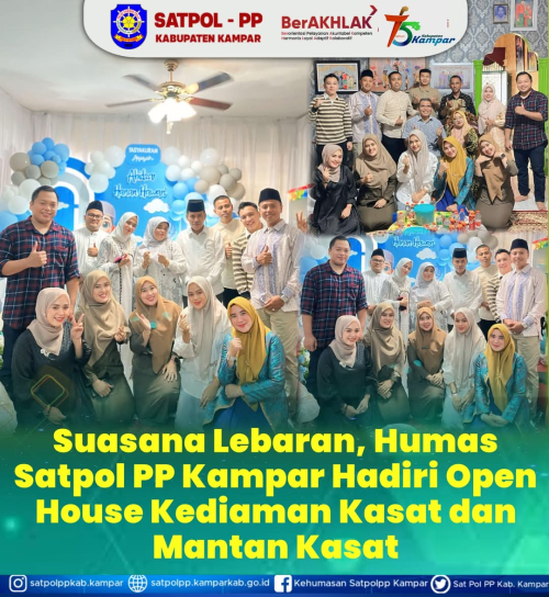 Humas Satpol-PP Kampar Kompak Hadiri Open House dan Aqiqah Cucu Kasatpol-PP Kampar Arizon