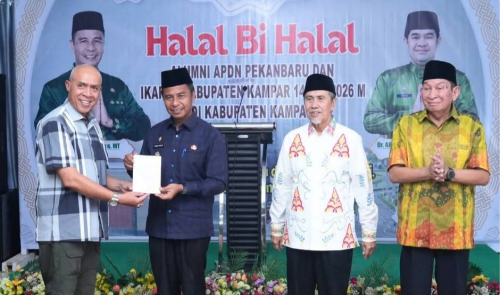 Bupati Kampar Perkuat Soliditas Alumni APDN dan IKAPTK di Momen Halal Bi Halal