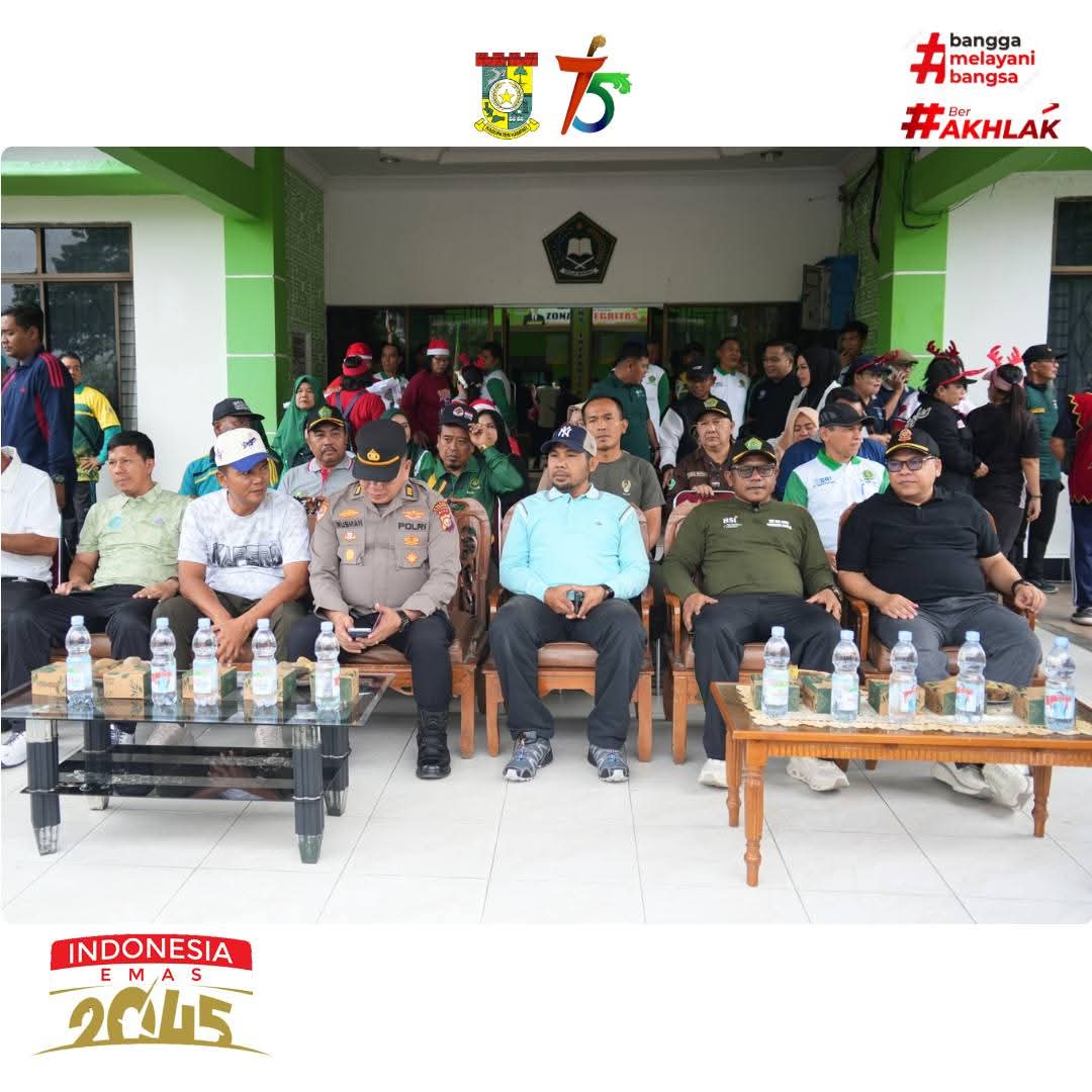 Harmoni Fun Walk HAB ke-80 Kemenag, 126 Tim Majelis Taklim Pawai Kerukunan di Kampar