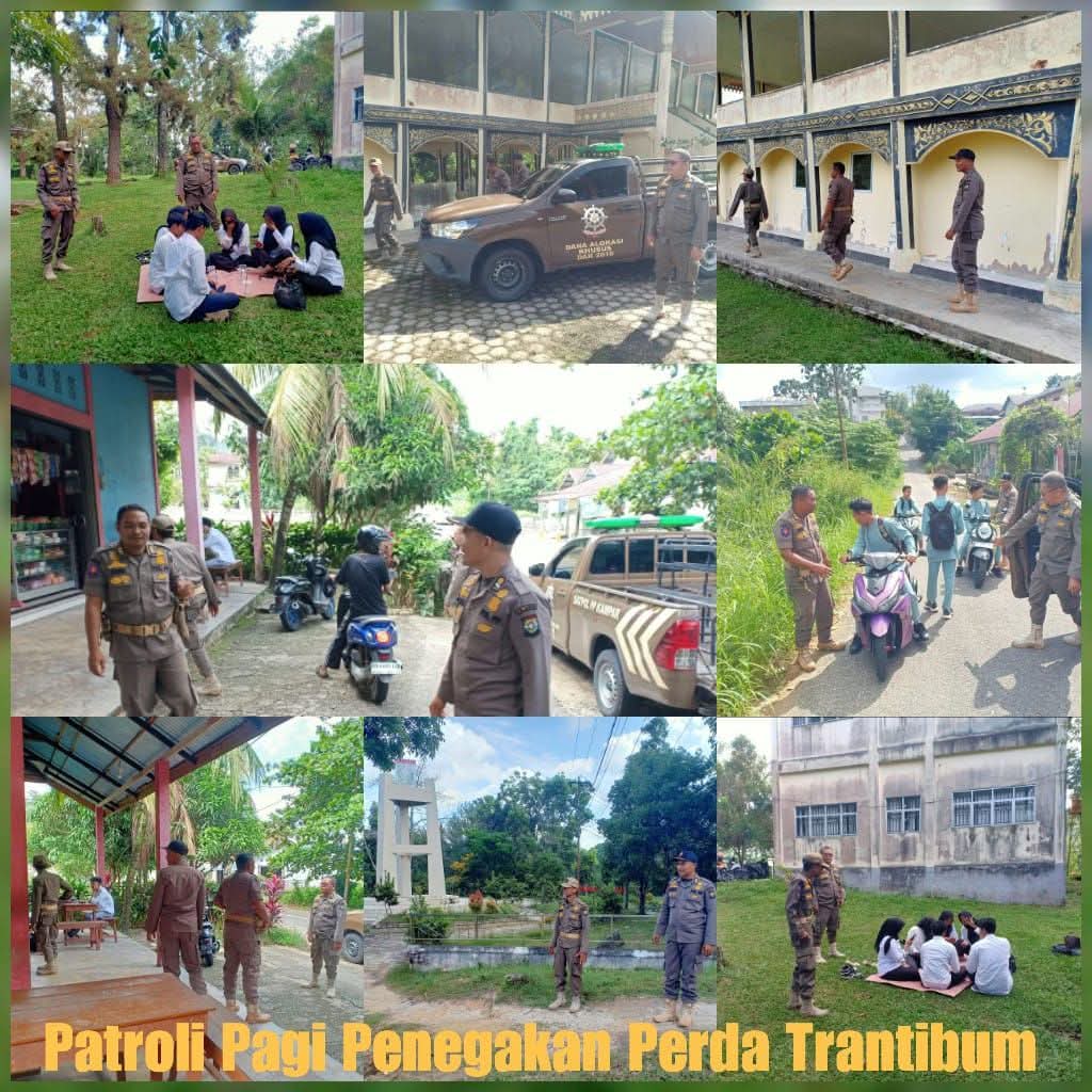 Patroli Ketertiban, Satpol PP Kampar Temukan Pasangan Pelajar Masih Berseragam di Bangkinang Kota