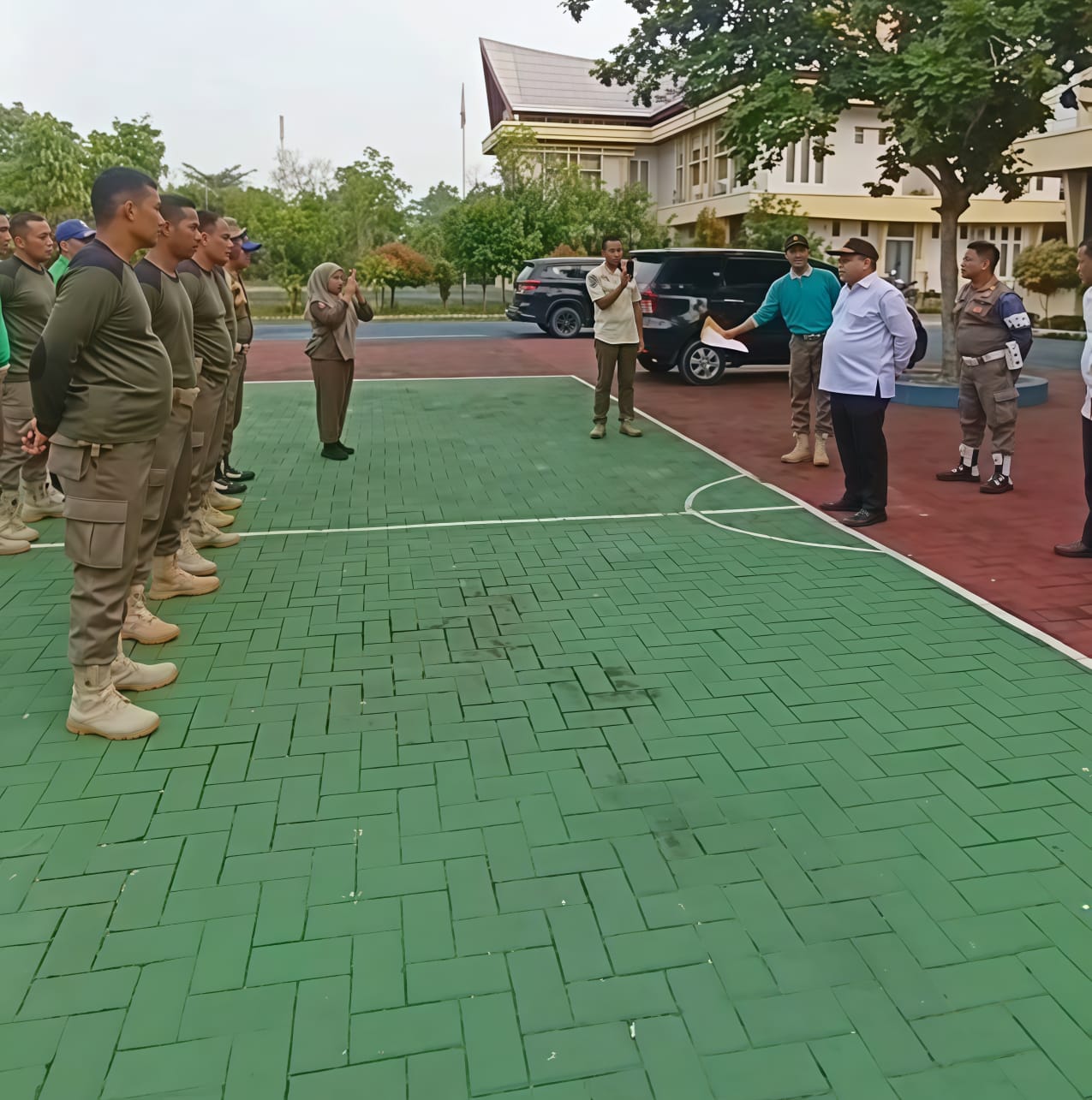 Satpol PP Kampar Turunkan Personel Terbaik untuk Pembawa Pataka HUT ke-76