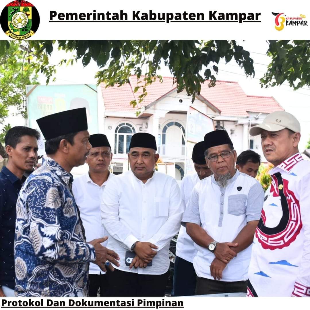 Pj Bupati Kampar Tinjau Lokasi Pembangunan Waduk, Fasilitas Olahraga dan Pasar Modern Desa Pandau Jaya
