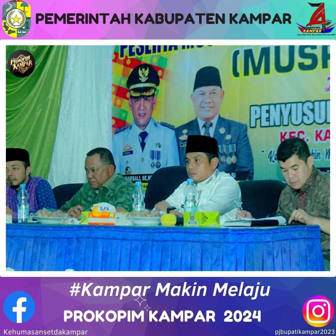 Pj Sekda Kampar Buka Musrenbang RKPD Kecamatan Kampar
